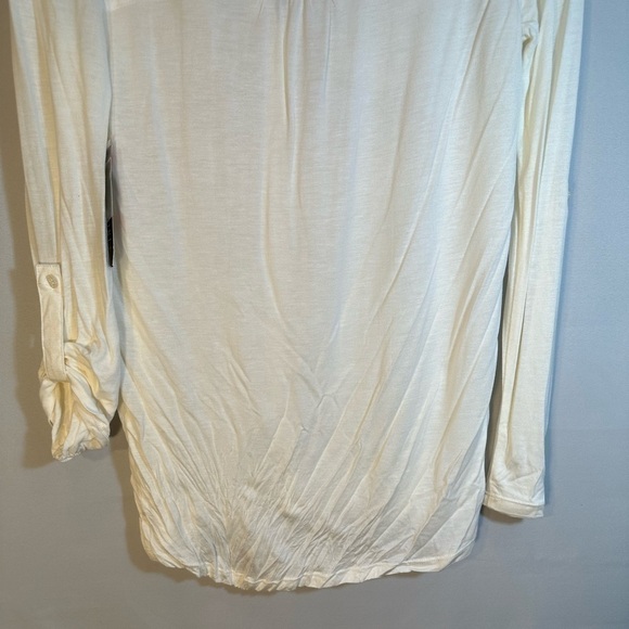 INC International Concepts Womens Size XS Roll Up Tap Long Sleeve Blouse Shirt - Picture 6 of 14